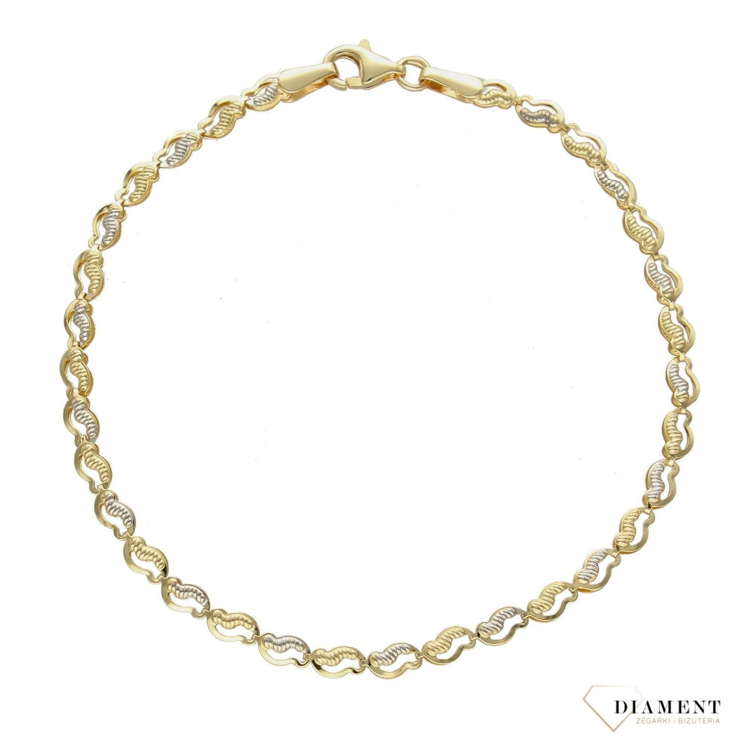 Złota bransoletka damska 585 białe złoto BR 3189b (2).jpg